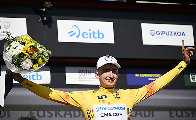 V cíli s velkým náskokem. Časovku závodu Kolem Baskicka ovládl talent Seixas